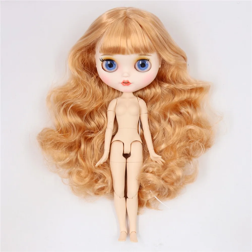 Neo Blythe Doll with Blonde Hair, White Skin, Matte Face & Factory Jointed Body 1