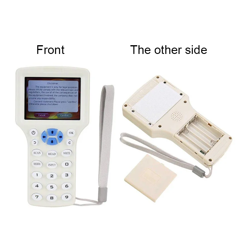 English 10 IC/ID Frequency RFID Access Control Card Reader NFC Encryption Card Writer UID Chip Duplicator Smart Key Copier