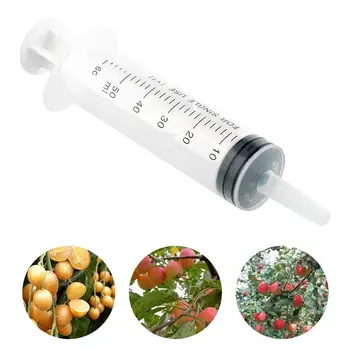 

New Sterile Reusable 60ML Plastic Medical Syringe For Hydroponics Nutrient