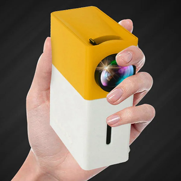 

Projector Mini Projector Portable Theater Home Office HD 1080P Yellow GV99