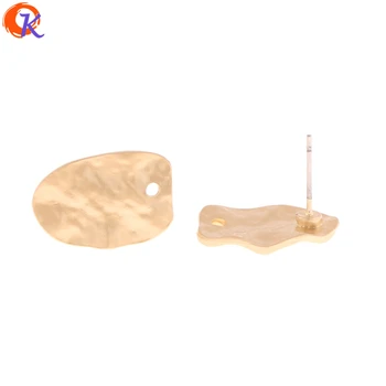 

Cordial Design 50Pcs 12*18MM Jewelry Accessories/Earring Stud/Matte Gold/Irregular Shape/Hand Made/DIY Parts/Earring Findings