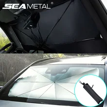 واقي مظلة للسيارة ، مظلة للنوافذ الأمامية ، واقي من الشمس ، وإكسسوارات الحماية الداخلية للزجاج الأمامي