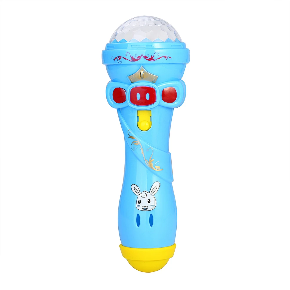Модель микрофона, светящиеся игрушки, мигающий прожектор, игрушки для детей, караоке, микро игрушка, подарок, сделай сам, забавные динамические светящиеся игрушки