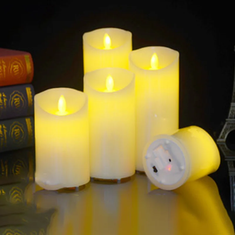 

Flame Less Candles Flickering LED Lights Display Energy Saving Wedding Hotel Home Living Room Decor Candlesticks