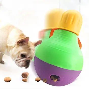 

Tumbler Pet Toy Automatic Feeding Dog Food Ball Dog Toy Feeding Ball Leakage Food Can Carry Dog Food Snacks Pet Toy Dog Toys