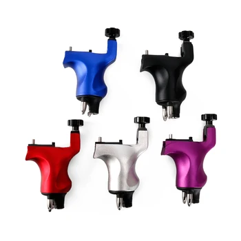 

Solong Tattoo Wizard Rotary Tattoo Machine Strong 4.5w Motor Air Craft Alu CNC Frame Dual Connections for shader linner M649