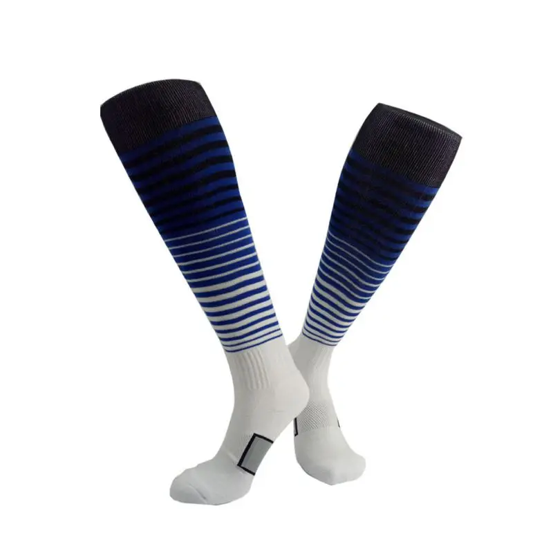 1 Pair Men Women Sports Socks Knee Legging Stockings Breathable Non-slip Soccer Baseball Football Over Knee Socks Hot