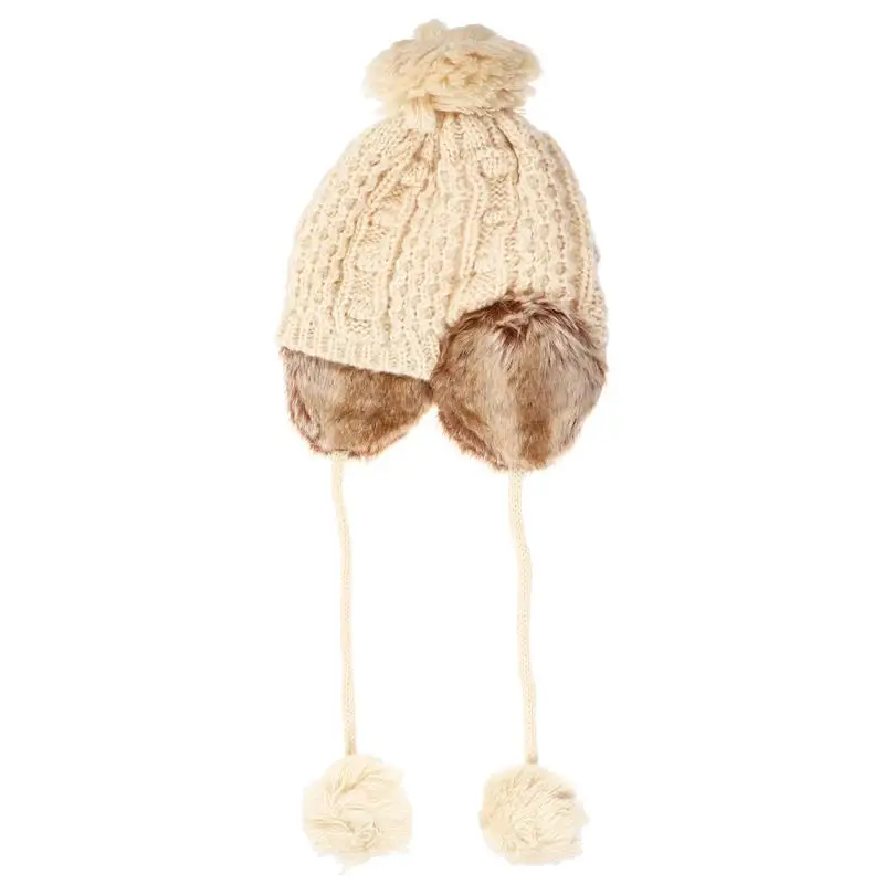 

Unique Fall Winter Hat Simple Knitted Warm Cap Cold Protection Hat Lovely Hat
