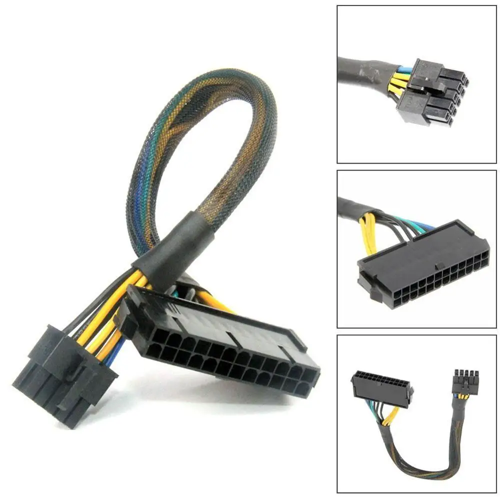 

30CM Power Supply Cable Cord 18AWG Wire ATX 24 Pin To 10 Pin Adapter Cable for Lenovo Motherboard