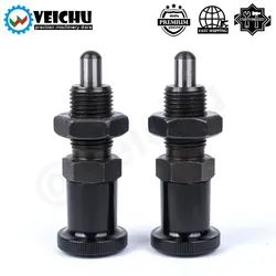 VCN210-BK 1pcs Speherical Shape Carbon Steel Black Oxide Indexing Plungers With Lock Nuts For Position Locating