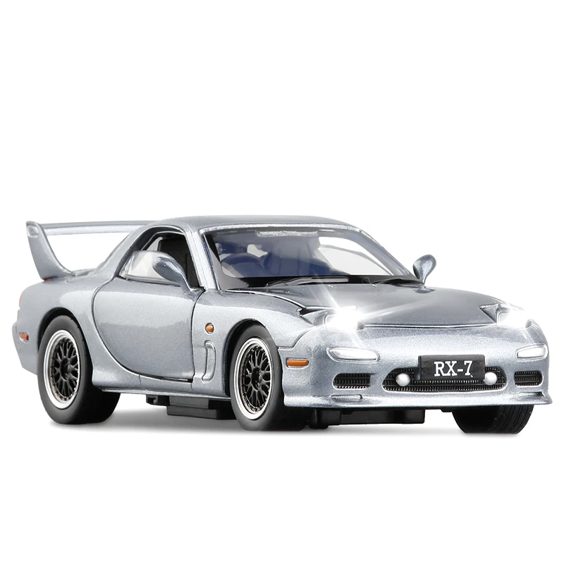 Модель автомобиля Mazda FD RX7 1:32 из сплава с 4 дверцами уникальный спортивный