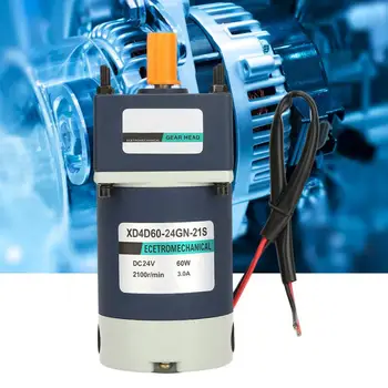

10RPM-700RPM DC Speed Gear Motor 24V 60W High Torsion Permanent Magnet Reductor Engine DC Reversible Reduction Geared Motor
