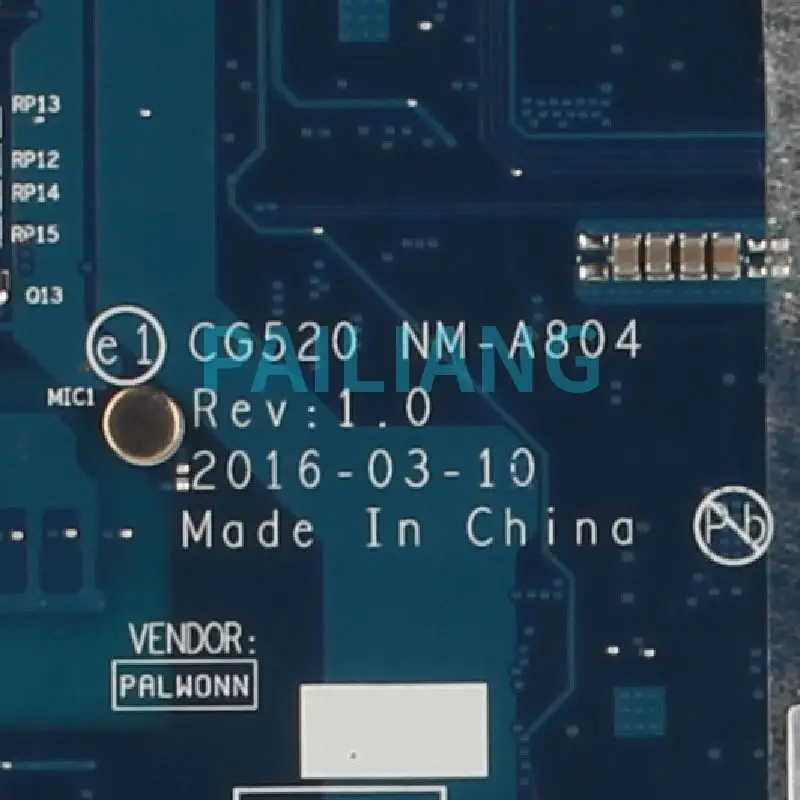 Placa-mãe para Lenovo Placa-mãe Testado ok Ideapad 110-15ibr Celeron N3060 5b20l77347 Nm-a804 Sr2kn Ddr3 - Imagem 3