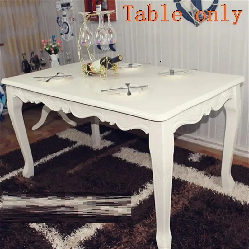 Sala De Jantar Yemek Masasi Marmol Dinning A Langer Set Redonda Pliante деревянный европейский стол Mesa Comedor Tablo обеденный стол - Цвет: Version L