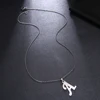 Fashion Capital Letter Dainty Neckaces Jewelry Stainless Steel A-Z Alphabet Initial Pendant Best Friend Gift Femme 2
