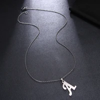 Fashion Capital Letter Dainty Neckaces Jewelry Stainless Steel A-Z Alphabet Initial Pendant Best Friend Gift Femme 2