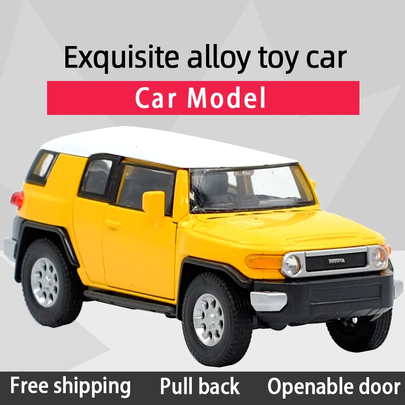 WELLY 1:36 FJ CRUISER внедорожный автомобиль литая под давлением модель автомобиля игрушка с выдвижной спинкой для детей подарки коллекция игрушек