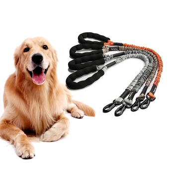 

75/120CM Retractable Leash Medium Large Dog Leads Pet Nylon Leashes Elastic Dog Pet Quick Release Leash Running