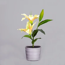 Солнечная энергия Лилия сад Кол пейзаж лампа открытый двор светодиодный светильник домашний декор