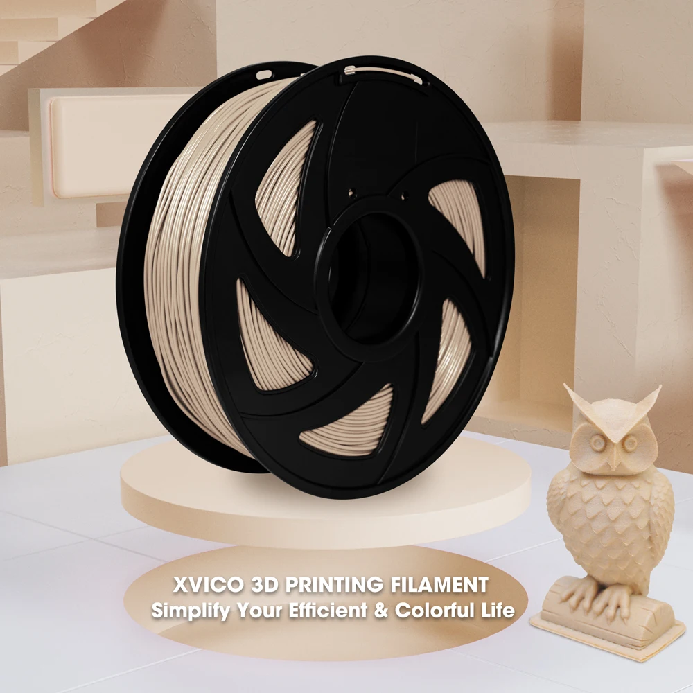 XVICO 3d принтер дерево PLA нити 1,75 мм 1 кг/рулон фунтов DIY подарок деревянные детали различные цвета pla