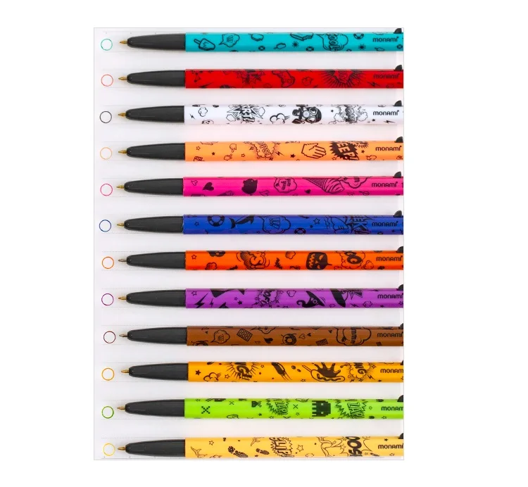 12 шт. шариковая ручка с мультипликационным принтом 0,5 мм шариковая ручка 2 флуоресцентные 10 ярких цветов Шариковая ручка для рисования детский подарок для школы F032