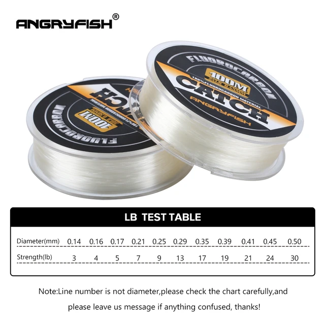 Angryfish Fluorocarbon Fishing Line 50