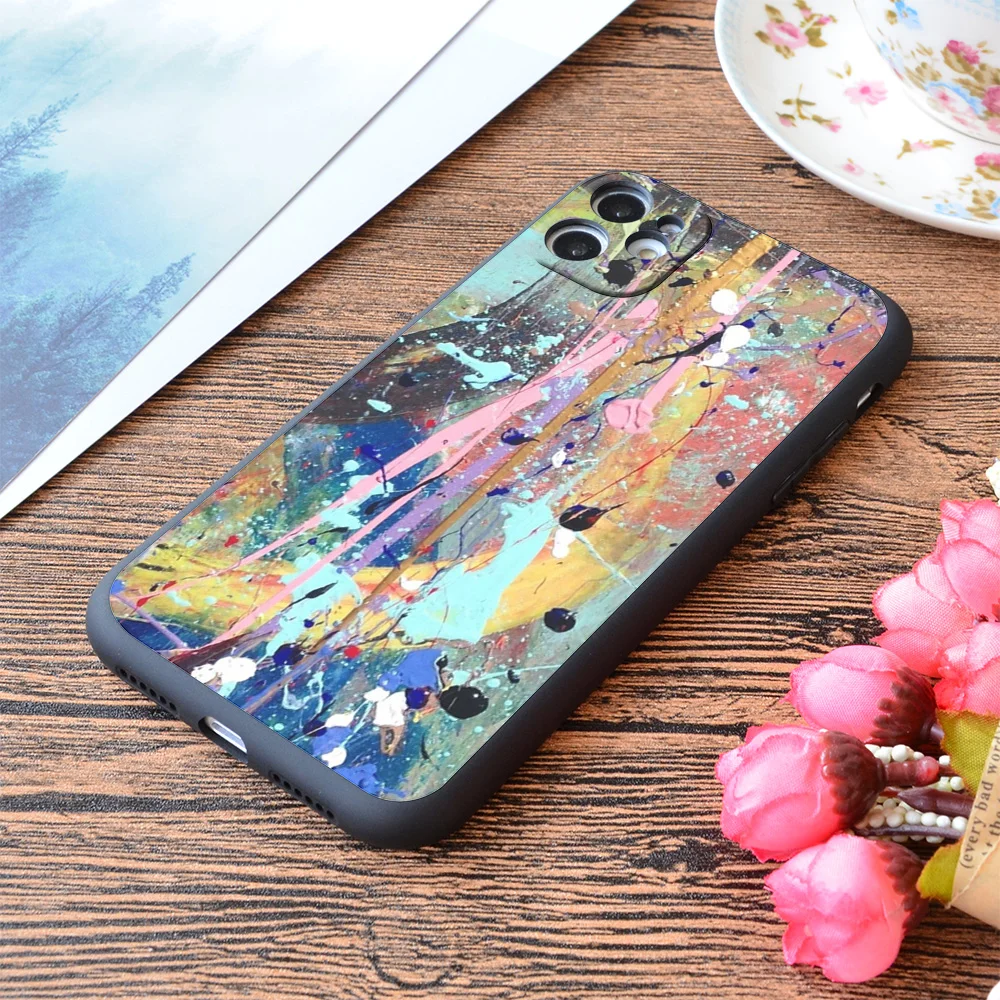 

For iPhone One Tree River Print Soft Matt Apple iPhone Case