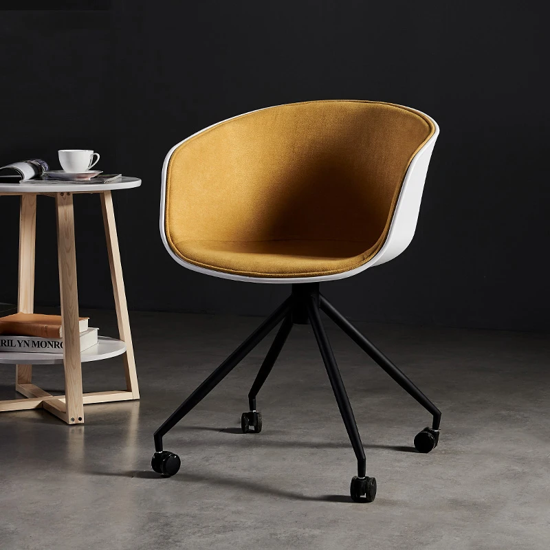 

Northern Europe Dinning Chair Household Study Work Office Chair Concise Modern Originality More Function Rotating Soft Package