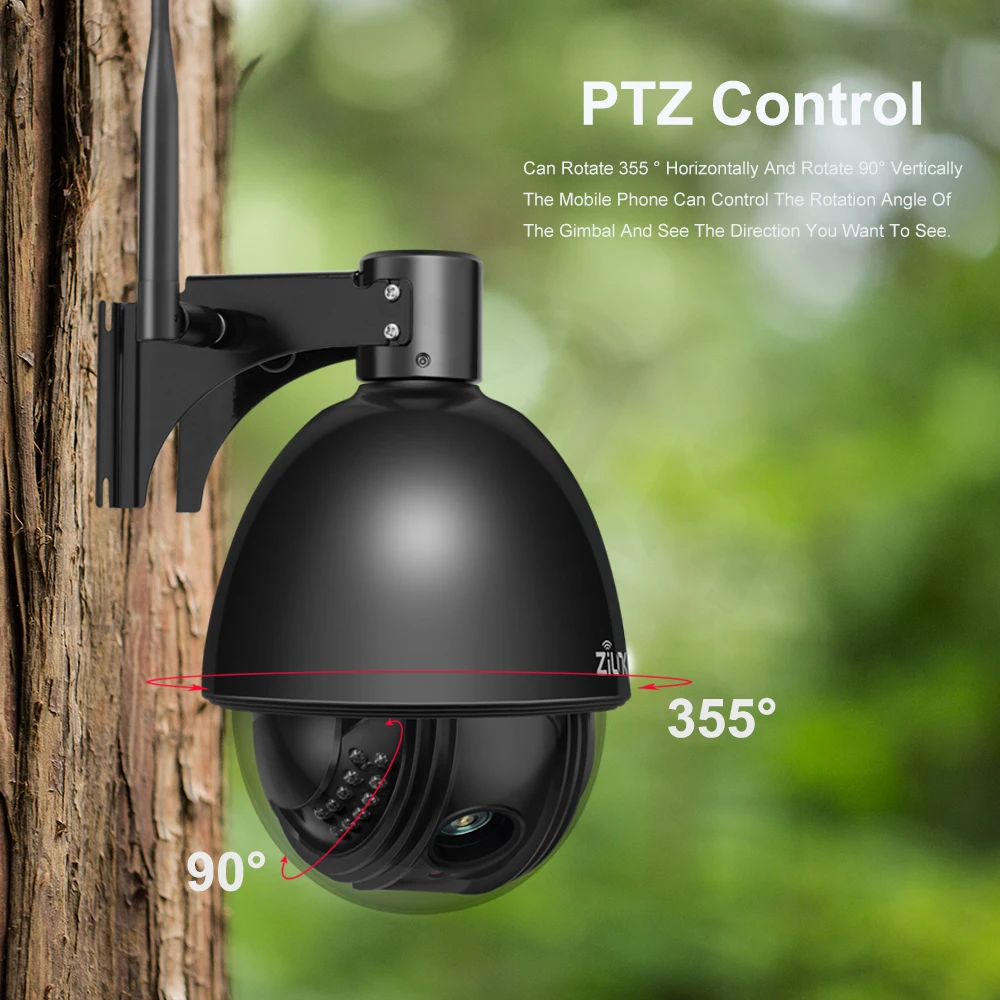 4 дюйма WI-FI IP PTZ Камера 1080P 5X зум Авто фокус 2,7-13,5 мм на открытом воздухе Беспроводной безопасности Камера металлический корпус Скорость купольная ИК 60 м