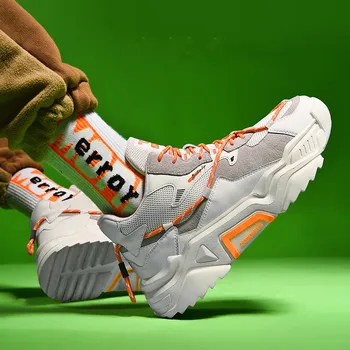 

New Roman High Quality Fashion Casual Shoes Men Sneakers Brand Man Shoes Male Breathable Summer Chunky Lace Up Footwear