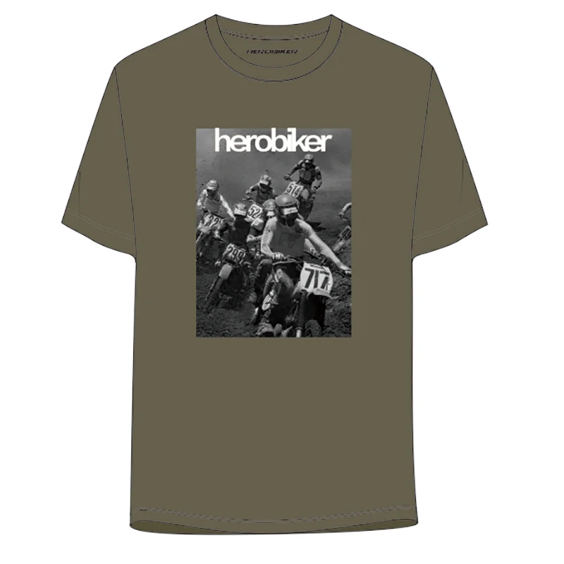 HEROBIKER летняя футболка для мотогонок короткая футболка мужская футболка для мотокросса Спортивная футболка модная быстросохнущая футболка