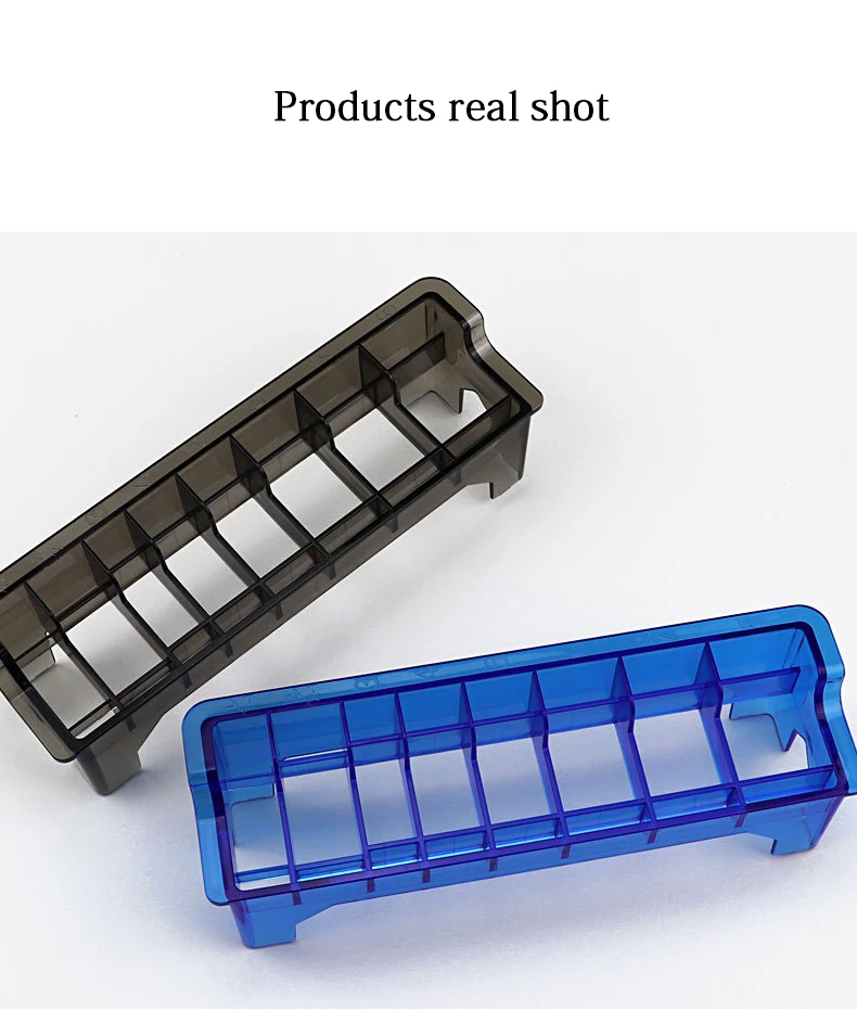 8 Grid Guide Limit Comb Cover Storage Box  Hair Clipper Rack Holder Organizer Case Salon Barber Tools，for general