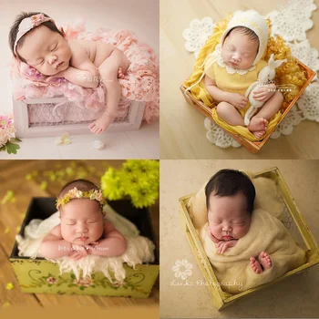 

newborn photography accessories Photo Shooting props Baby Infant Vintage woven basket recién nacido boy and girl accessorio