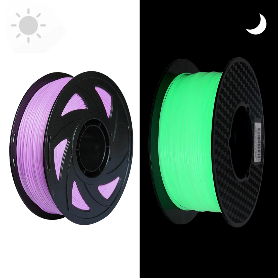 filament polycarbonate Glowing In The Dark 3D Printer PLA Filament 1.75mm Luminous Sublimation Color Changing Materials for 3D Printing Lime to Green pla abs filament