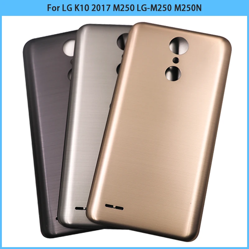 

10PCS For LG K10 2017 M250 LG-M250 M250N M250E M250DS Plastic Battery Cover Rear Door Back Cover Chassis Housing Case Replace