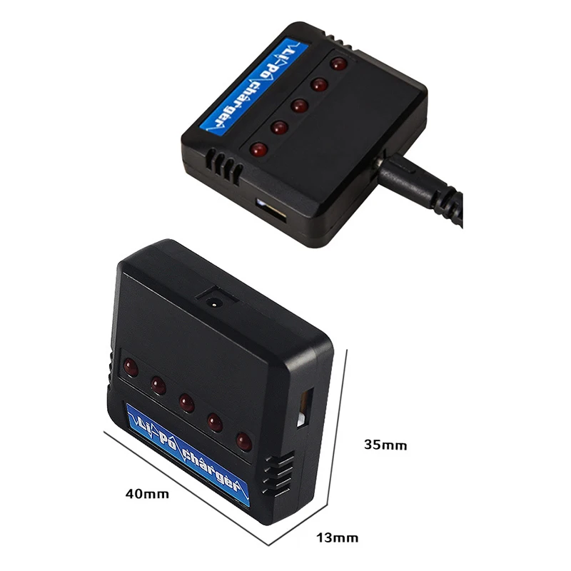 5 шт. 3,7 в 400 мАч Lipo батарея+ USB зарядное устройство запасные части для Hubsan X4 H107 H107L H107D JD385 JD388 752035 батарея