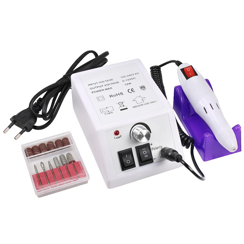 

Clou Beaute 20000RPM Electric File Drill Nail Art Bit Cutter to Remove Pedicure Polisher Tools Grinder Polisher Set Manicure