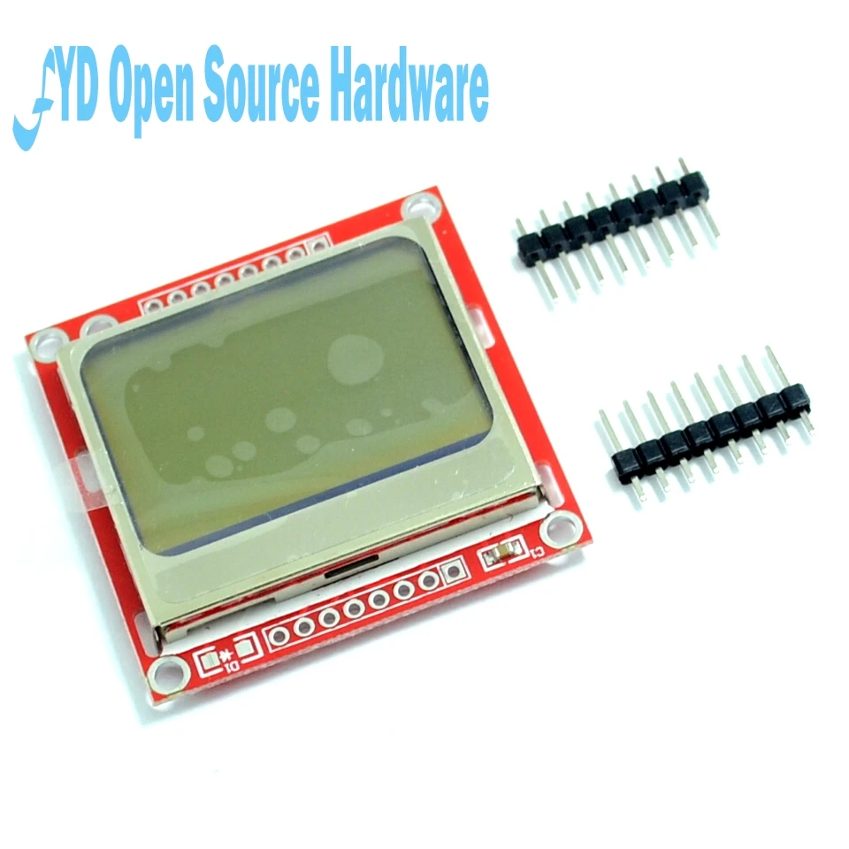 Умная электроника ЖК-модуль Дисплей Монитор Синяя подсветка адаптер PCB 84*48 84x84 lcd 5110 Nokia 5110 экран для Arduino