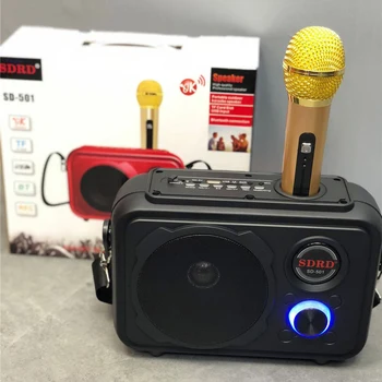 

Portable Bluetooth Speaker with Wirless MIC Moving Karaoke KTV for Andirod IOS Phone NC99