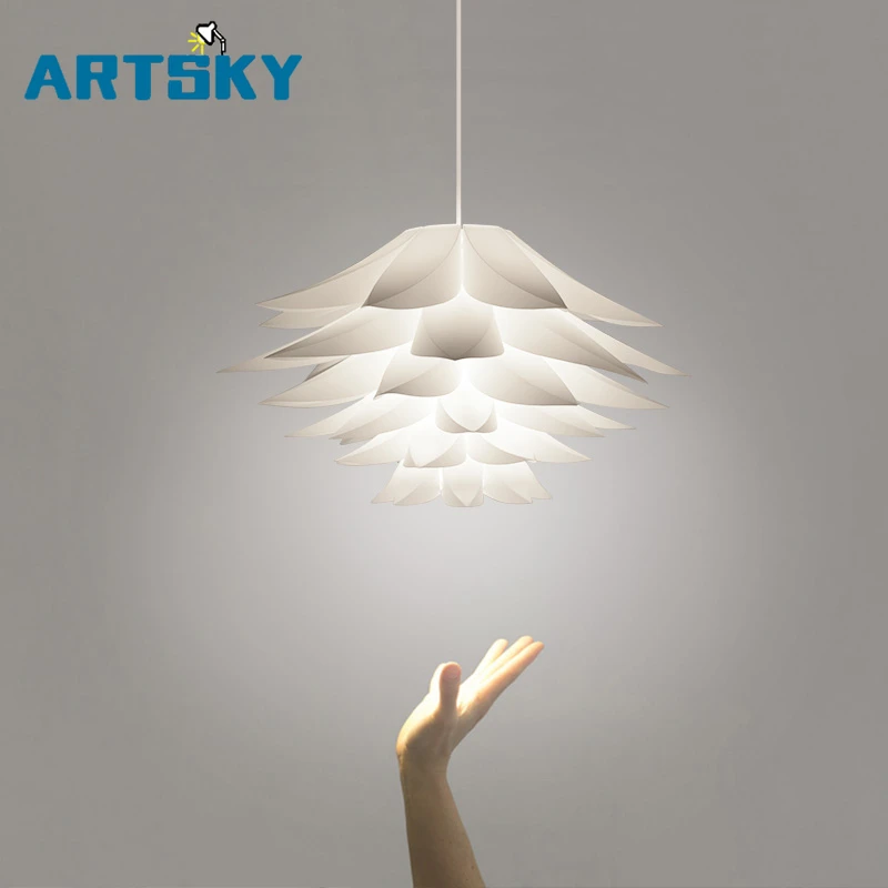 Online Dekorative Kunst Linie Hängen FÜHRTE Lotus Licht für Schlafzimmer Restaurant Beleuchtung Dekoration