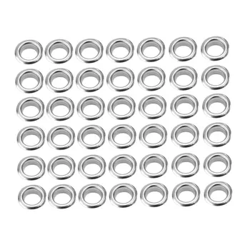 

200Pcs Silver Tone Metal 8mm Garment Eyelet Ilhoses Scrapbooking DIY Embelishment Eyelet DIY Clothes Apparel Sewing