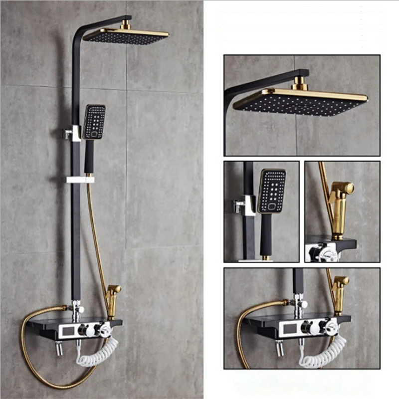 Shower set Corsan 647014 chrome + BOX / thermostatic Chrome \ Thermostatic, Products \ Shower sets \ Concealed shower sets