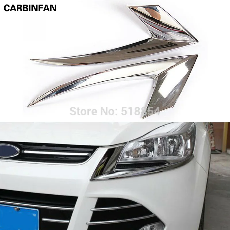 Garnitures De Sourcils De Phare Pour BMW X5 X6 F15 F16 2014-2018 - Noir Brillant, ABS, Autocollant - Amélioration Esthétique Avant