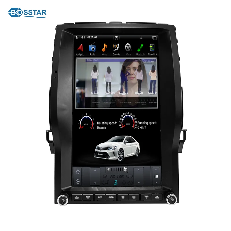 Автомагнитола в стиле Tesla Gps-навигация для Toyota Prado 2002-2009 Автомобильное видео