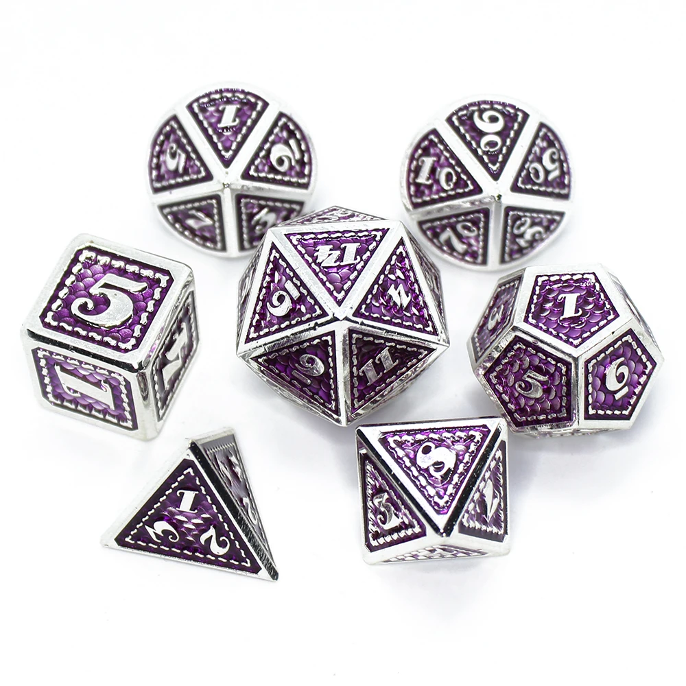 Новинка 2020 металлические кости DnD игральные для ролевой игры в комплекте стиле