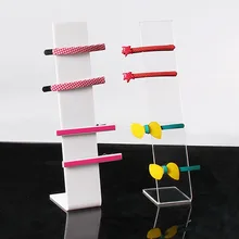 30 шт./лот, акриловая стойка для демонстрации головных уборов, стойка для демонстрации головных уборов, аксессуары для волос, держатель для мольберта, витрина для ювелирных изделий