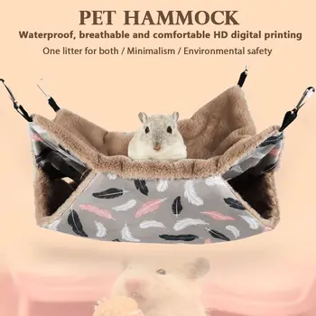

Pet Hammock Cotton Mouse Ferrets Guinea Pig Cat Hanging Bed for Cats Rodents Hammock for Hamster Pets Supplies