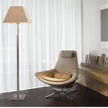 Новая ткань в европейском стиле торшер прикроватный кабинет lamparas de pie