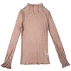 2019 New Fashion Spring Women Lace Blouses Turtleneck Mesh Shirts All-match Ladies Tops Pullovers Brief Autumn Bottomings WZ898 2