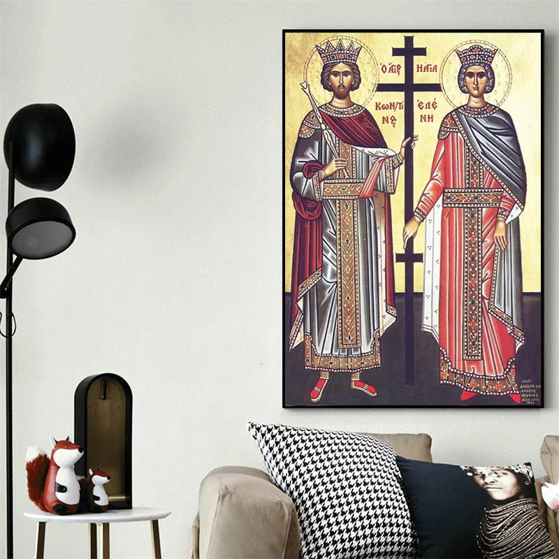 Религия икона Фараон девственница и ребенок холст живопись стены искусство картина печать и Плакат портрет священный дом Декор для гостиной